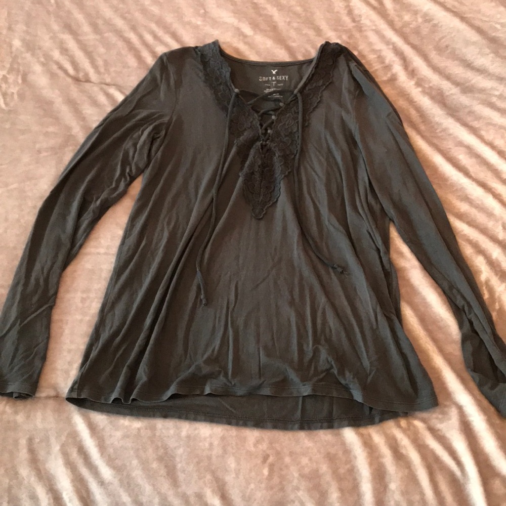 Charcoal soft and sexy tee